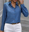 Women Casual Solid Color Long Sleeve Blouse Women Shirt,Long Sleeve Tops