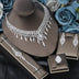 Middle East Saudi Zircon Bridal Jewelry Four-piece Set