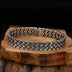 925 Sterling Silver Cross Woven Line Bracelet