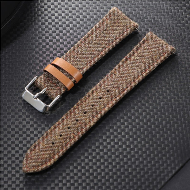 Tweed Vintage Leather Watch Belt