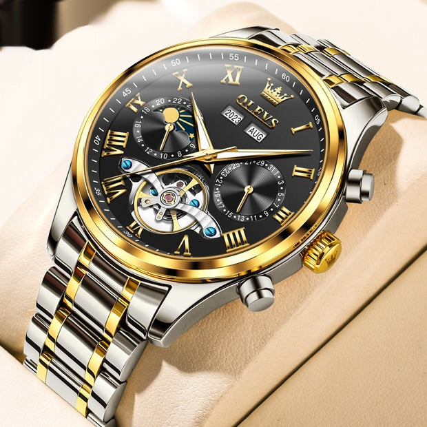 Men's Business Waterproof Simple Multi-functional Mechanical Watch