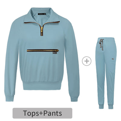 Casual Lapel Surgical Suit For Men And Women