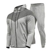 Men's Casual Zipper Suit Cardigan Sweater Sportswear Suit