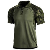 Polo Shirt Lapel Zipper Short-sleeved T-shirt Men Douson Odeh