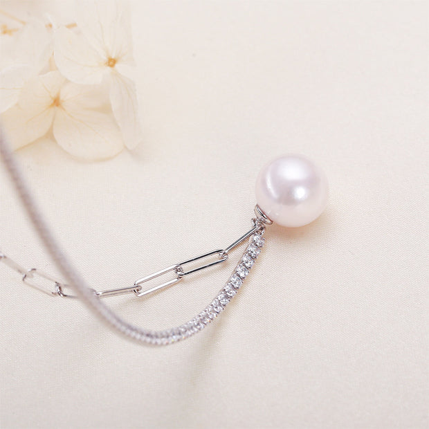 Simple Elegant Freshwater Pearl Necklace For Women