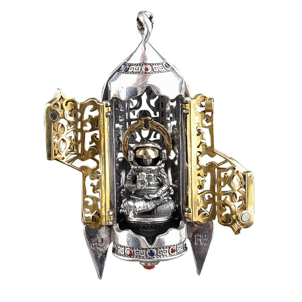 S925 Silver-Spaceman Necklace Pendant