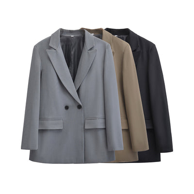 Women's Fashion Loose Cool Double Breasted Coat
