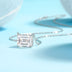 Mirage In The Mirror - A Trendy Diamond Pendant Necklace Set With Octagonal  Moissanite S925 Sterling Silver And Platinum Plating