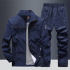 Men's Loose Lapels Casual Sportswear Polyester Composite Fabric
