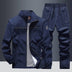 Men's Loose Lapels Casual Sportswear Polyester Composite Fabric