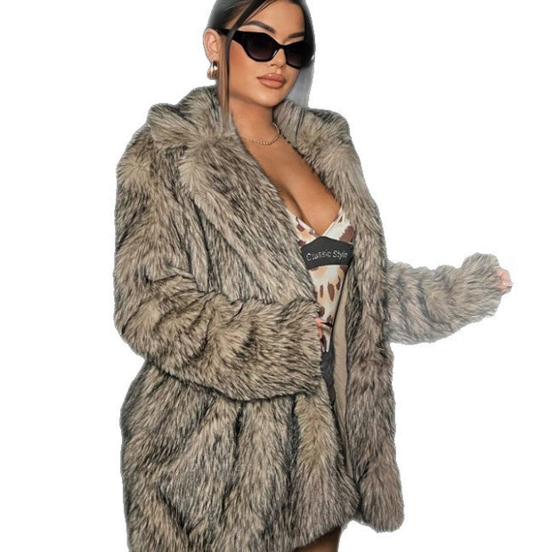 Leisure Warm Fashion Women's Fur Coat