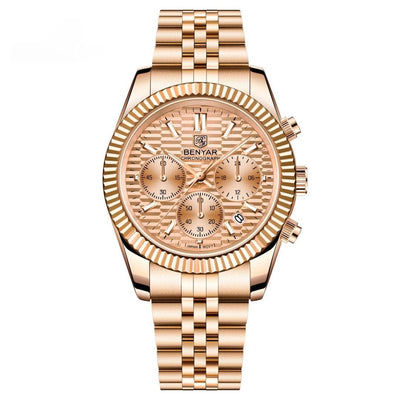 Stainless Steel Calendar Luminous Sports Fashion Men's Quartz Watch