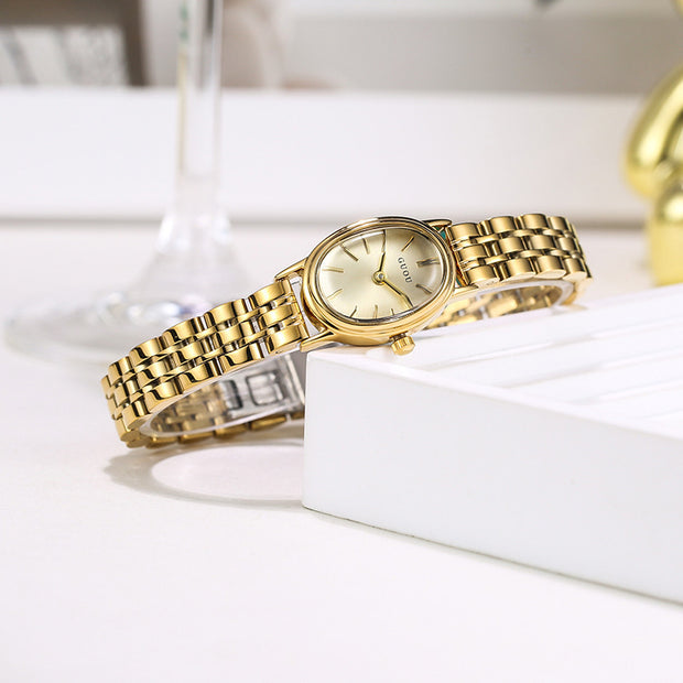 Oval Dial Female Casual Light Luxury Art