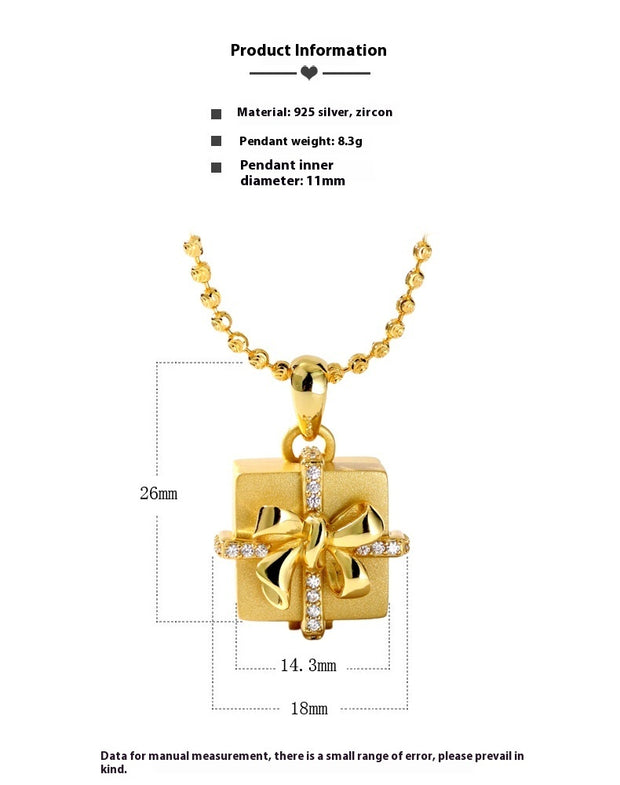 Gift Box Necklace Can Be Opened For Photos