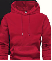 Men's Solid Color Hoodie With Pocket