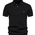 Ribbed Knit Polo Shirt for Men Douson Odeh