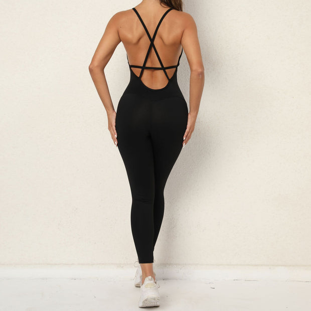 Fashion Sports Jumpsuit Dance Pants Women