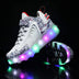 Children's Wheel Shoes LED  Light Emitting Charging Children's Lamp Shoes Douson Odeh