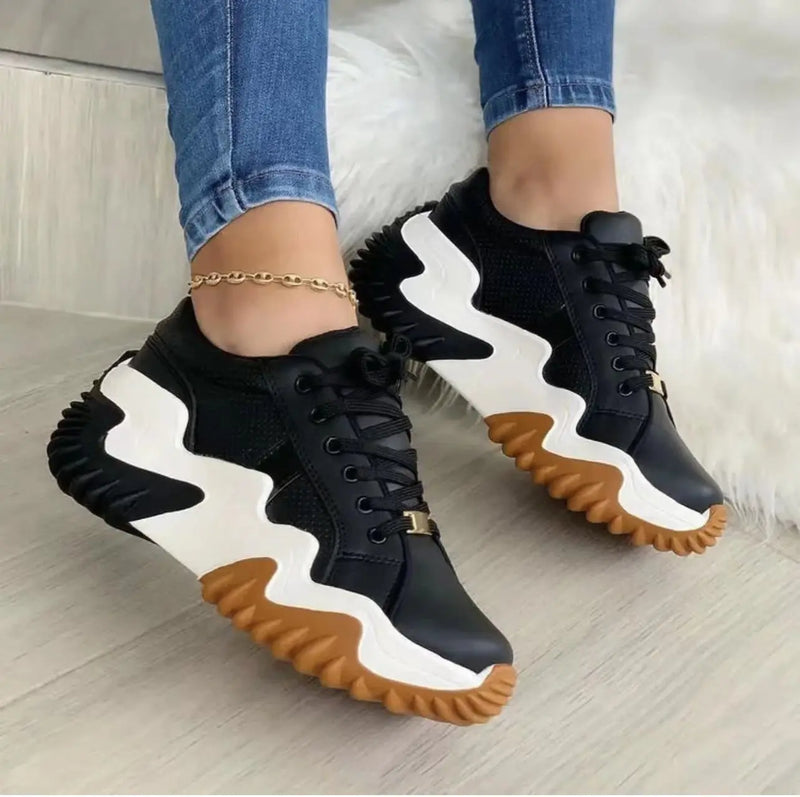 Women Shoes Lace-up Sports Sneakers Douson Odeh