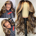 Medium And Long Curly Fashion Female Big Wave Real Human Hair Wig