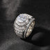 Copper Inlaid Zircon Men's Ring With Diamonds For Couples Rings