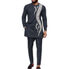 Men's Fashionable Sequins Stitching Business Suit