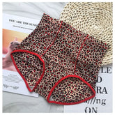 Belly Contracting Hip Lifting Sexy Seamless Leopard Print High Waist Soft Breathable Underwear For Women Douson Odeh