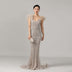 High-end Handmade Beaded Gown Long Skirt