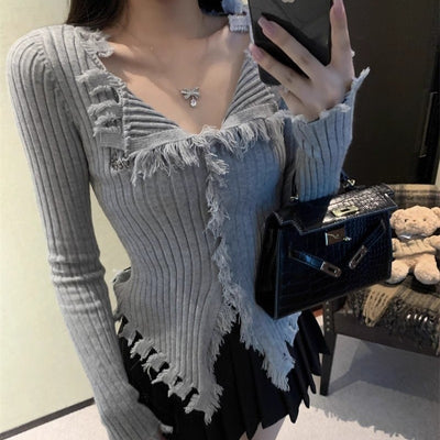 Slim Fit Slimming Niche Chic Cardigan Top