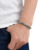 Sterling Silver Hand-woven Inlaid Zircon Hemp Rope Bracelet