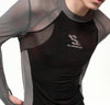 Tight Mesh Stitching Long Sleeves