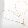 Gold Yellow Love Golden Balls All-match Necklace