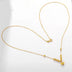 Gold Yellow Love Golden Balls All-match Necklace