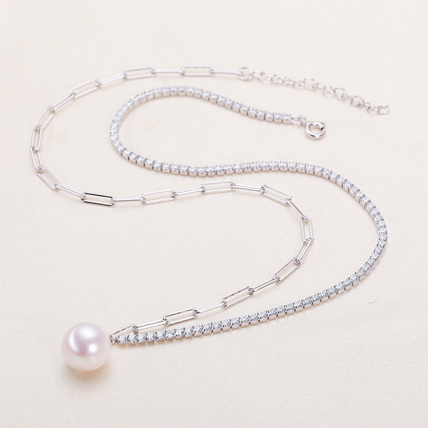 Simple Elegant Freshwater Pearl Necklace For Women