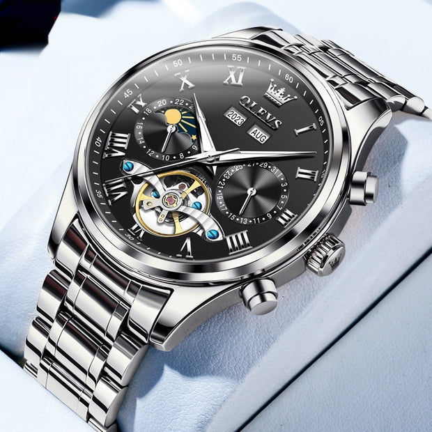 Men's Business Waterproof Simple Multi-functional Mechanical Watch