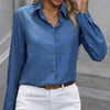 Women Casual Solid Color Long Sleeve Blouse Women Shirt,Long Sleeve Tops