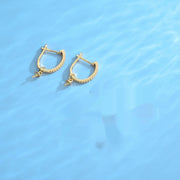 French Style S925 Sterling Silver Natural Pearl Earrings