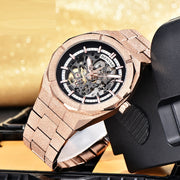 Men's Automatic Mechanical Fashion Waterproof Luminous Sports Hollow Watch