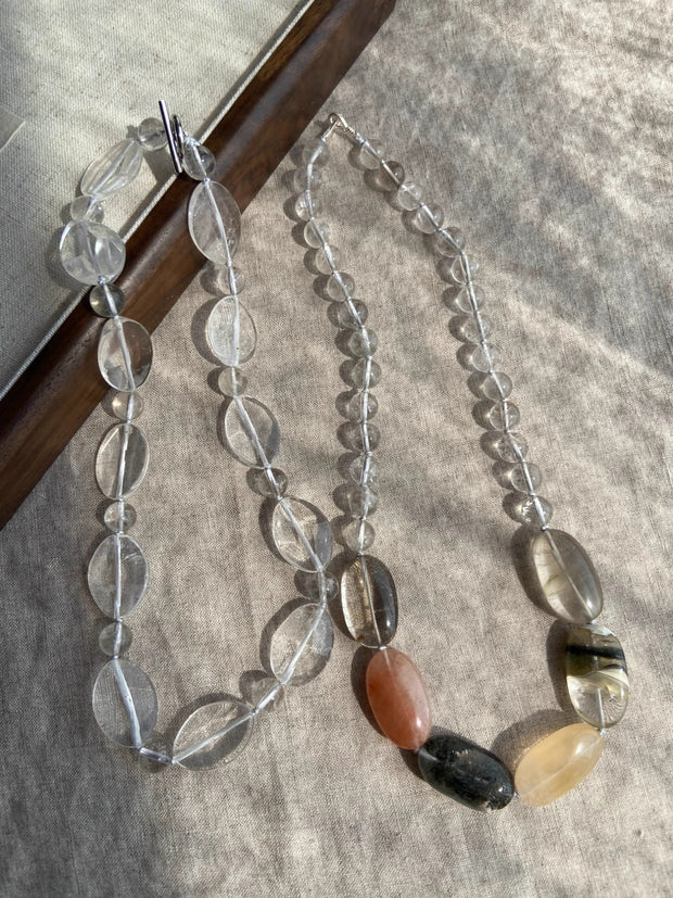 Natural Crystal Rough Stone Vintage Necklace