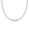In The Name Of Light Luxurious Fashion Diamond Pendant Necklace Set With Mosan Diamond Silver Ornaments