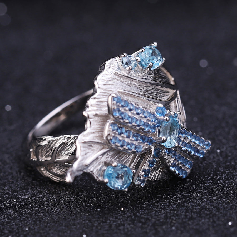 Natural Wind Romantic Temperament Necklace Earrings Ring