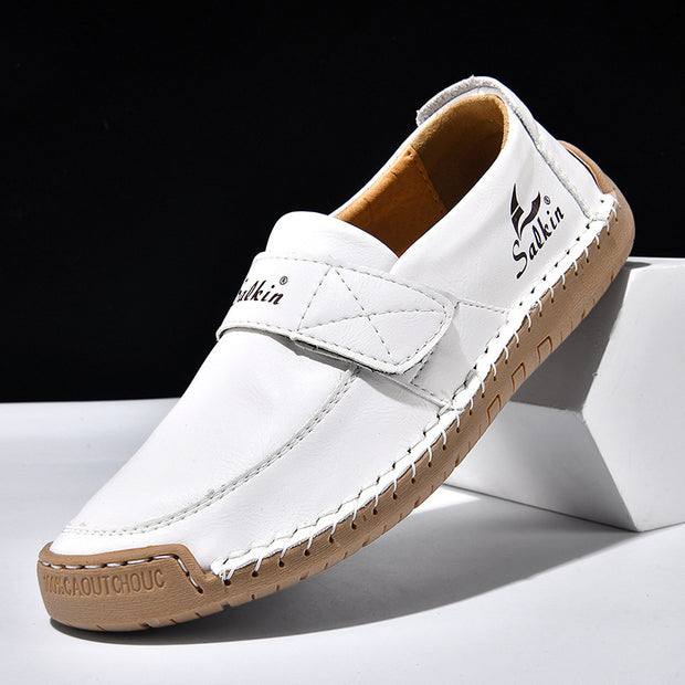 Autumn Leisure Hand-stitched Leather Shoes