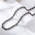 S925 Sterling Silver Meteorite Necklace Stone Pattern Thick Type Men