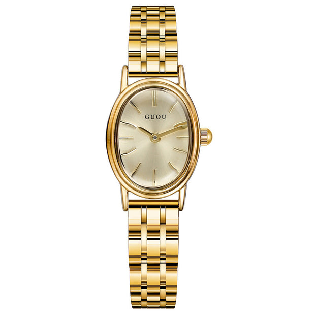 Oval Dial Female Casual Light Luxury Art