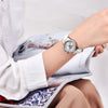 Diamond Surface Calendar Waterproof Stainless Steel Watch