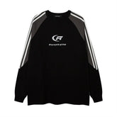 Letter Embroidered Long Sleeve T-shirt Men Douson Odeh