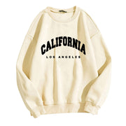 Womens Hoodies Long Sleeve Graphic California Letters Print
