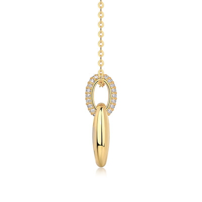 Cloud Roll And Cloud Spread - A Fashionable And Trendy Diamond Pendant Necklace Set With Moissanite S925 Sterling Silver And Gold Plating