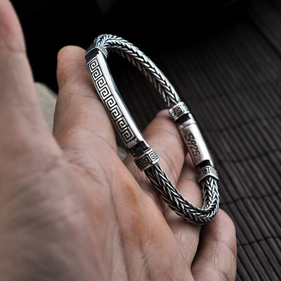 Personality Tide Men And Women New Fashion Thai Silver Bracelet