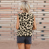 Single Row Multi-buckle Sleeveless Coat For Women